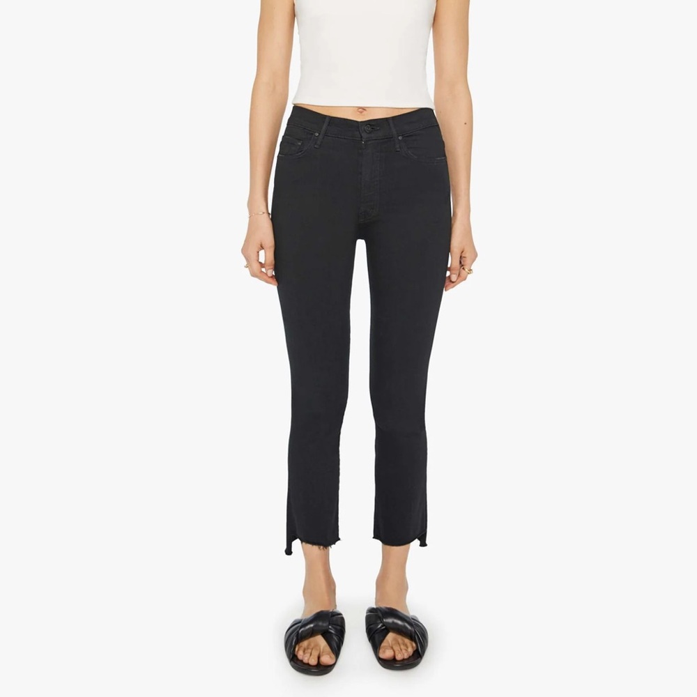 Mother The Insider Crop Step Fray Jeans